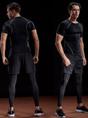 Compression T Shirt Men Summer Sportswear Gym Tee