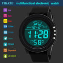 YIKAZE LED Sports Watch Waterproof Chronograph for Men