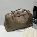 Motingsome First Layer Cowhide Handbag for Women Pillow Design