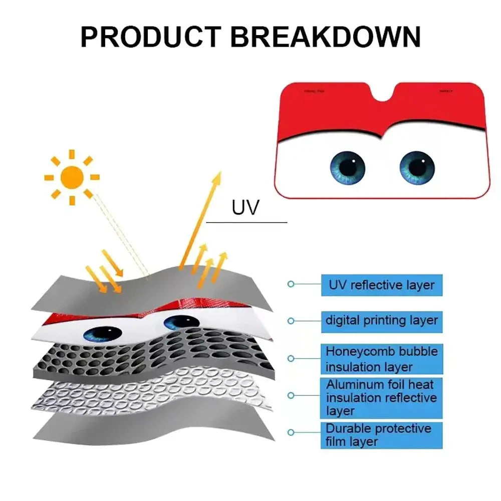 Car Solar Protection Heated Windshield Sunshade Four Colors