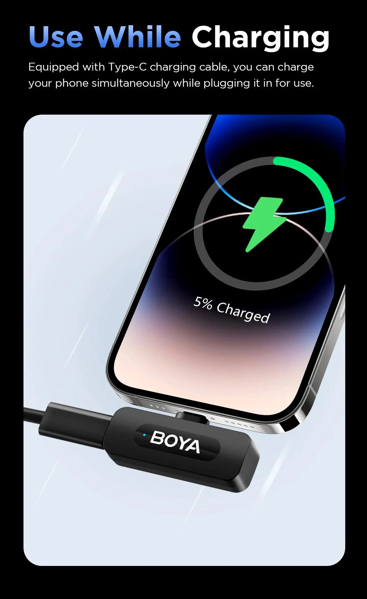 BOYA Lavalier Mic for Streaming Crisp — product view 17