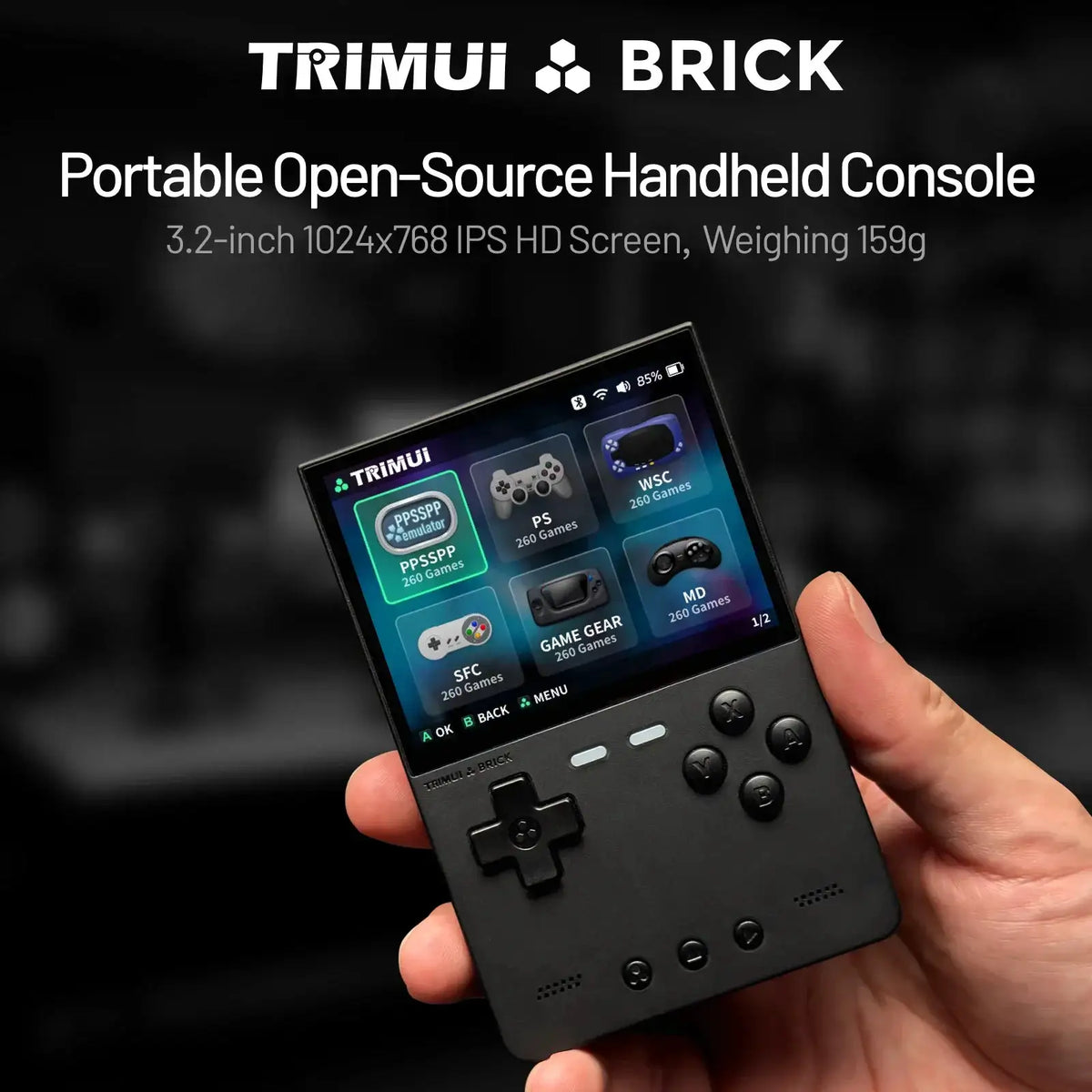 Trimui Brick Mini Retro Game Console — product view 2