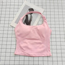 Workout Halter Backless Camisole Set Padded Yoga