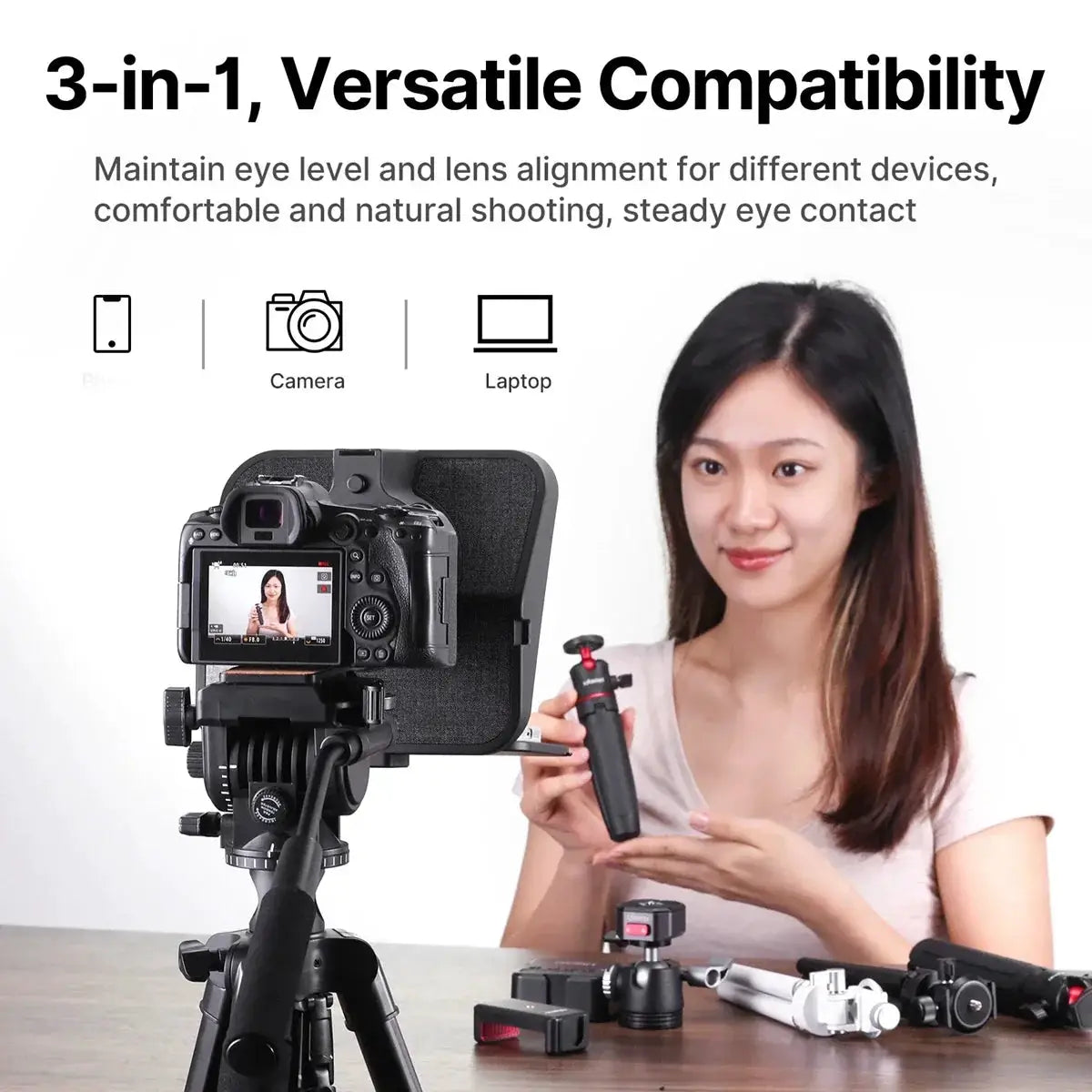 Ulanzi RT02 Universal Teleprompter For DSLR Smartphone