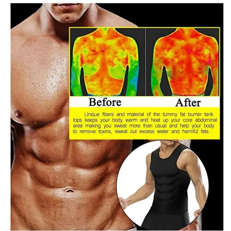 Men's Sauna Sweat Vest For Weight Loss And Body Shaping