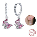 Sterling Silver Chameleon Dragonfly Butterfly