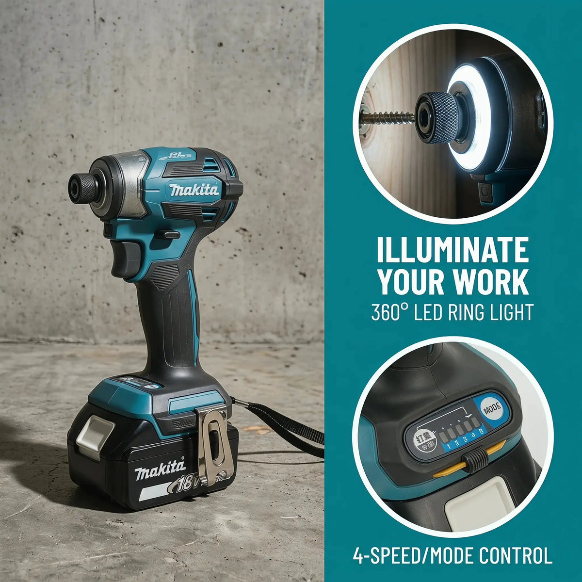 2026 Makita DTD173 18V Cordless Impact Driver BL Brushless Motor Electric Drill Wood/Bolt/T-Mode Rechargeable Power Tools