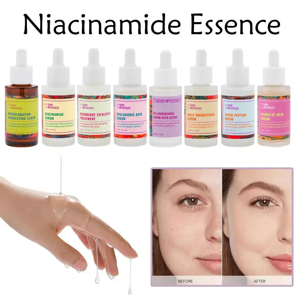 Good Molecules Facial Serum Fade Fine Lines Firming Face Serum Moisturizing Vitamin C Hyaluronic Acid Facial Serum Skin Care