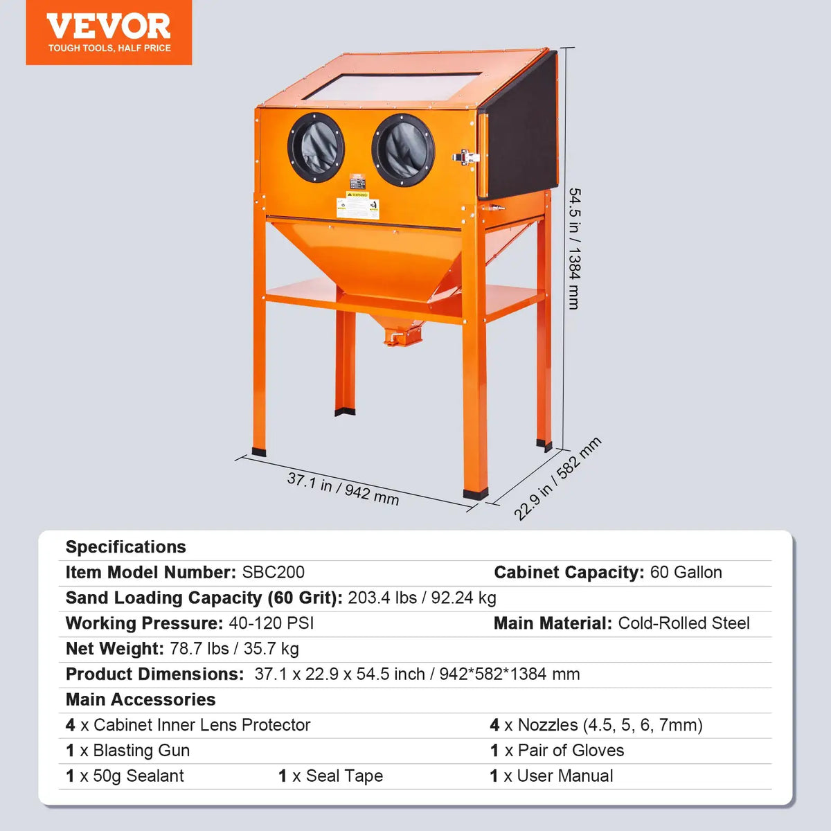 Heavy Duty Metal Rust Removal Cabinet — product view 9