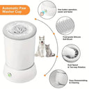Usb Rechargeable Dog Paw Cleaner With Detachable Massager