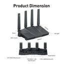 GL.iNet GL-BE6500 (Flint 3e) Dual-band WiFi 7 Home Router for Gaming Wireless Internet Router 5× 2.5G Ports Robust VPN Capabilities,Parental Controls, USB3.0 Qualcomm Quad-core 1.5 GHz, Supports ADGuard Home,OpenVPN,WireGuar