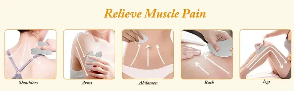 Stainless Steel Gua Sha Scraper Face Massager Set - OurLum.com
