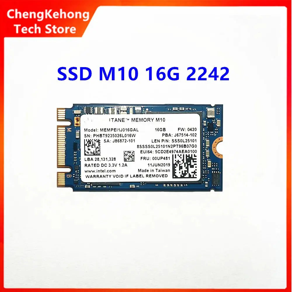Original M10 16G 2280 2242 Internal Solid State Drive SSD Compatible with Laptop M.2 SSD For INTEL OPTANE