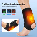 Ankle Massager with Heat, Cordless Vibrating Foot Massage Wrap, App and Button Control, 3000mAh Rechargeable, Unisex Gift