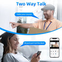 WSDCAM Mini WiFi Doorbell Two Way Talk Peephole 1080P Never Miss Visitors