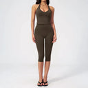 Women Yoga Set High Waist Leggings Crop Top