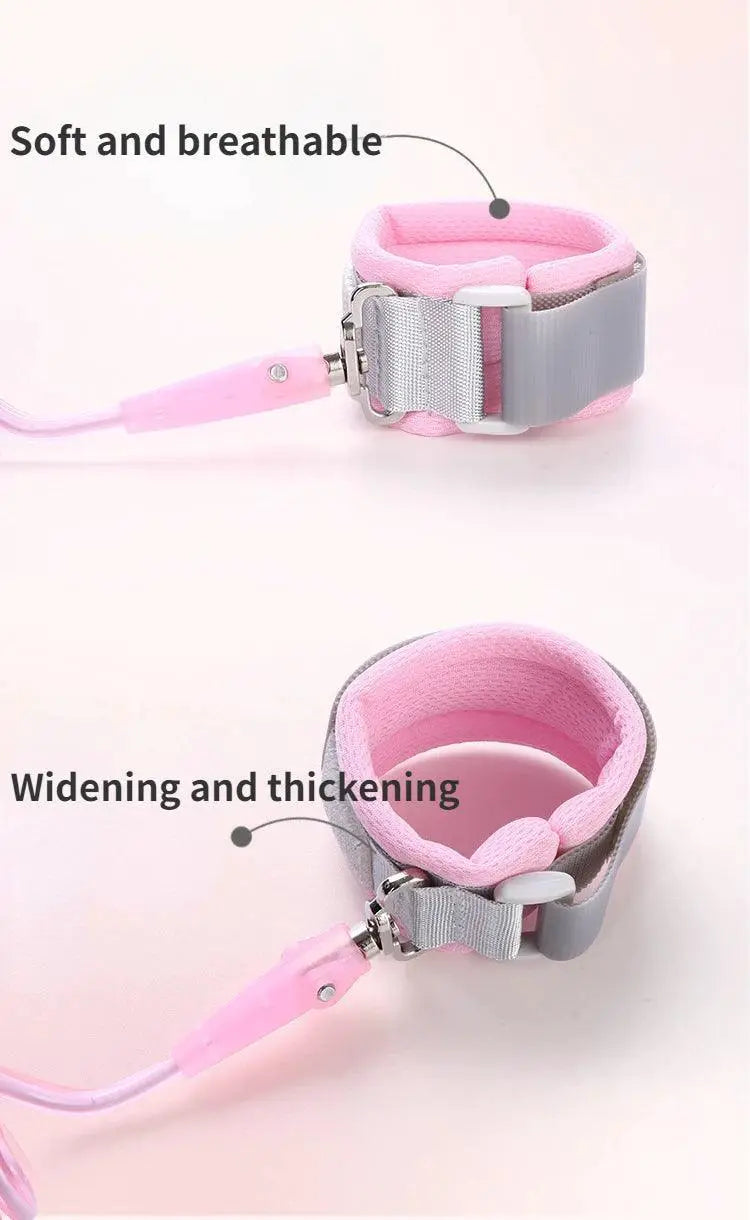 Toddler Leash Safety Backpack Pink Anti Loss Traction Rope