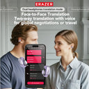 Eraser XF28 Open Ear Bluetooth Translator Earbuds With Real Time Translation App
