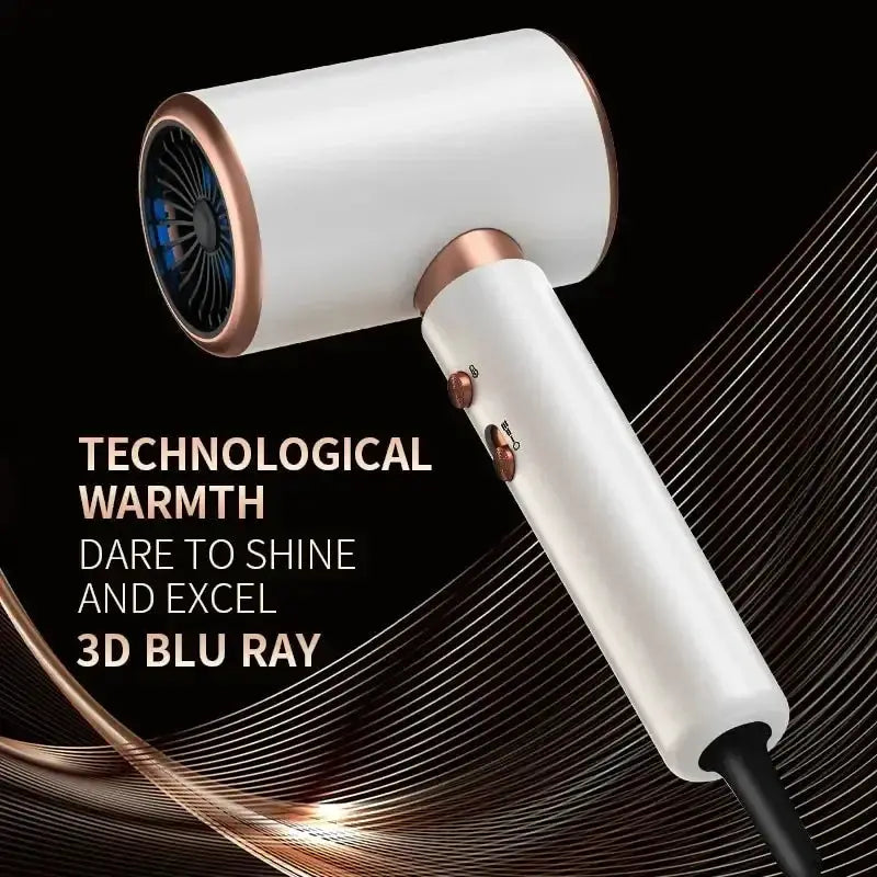 2000W 5 Speed Hair Dryer Negative Ion Blue Light Pro