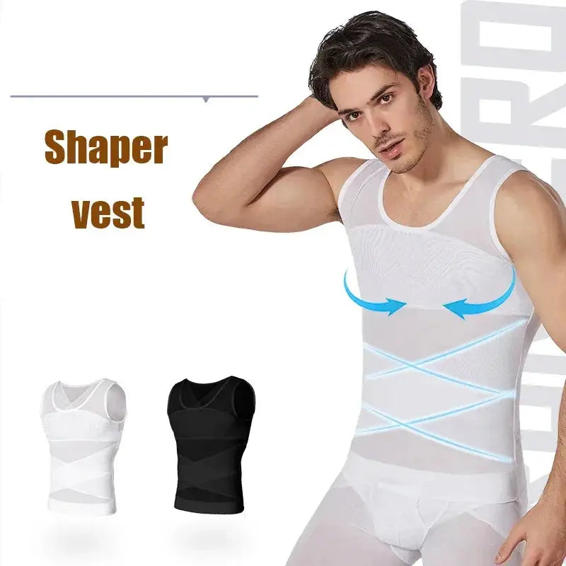 Men's Slimming Compression Tank Top for Tummy Control