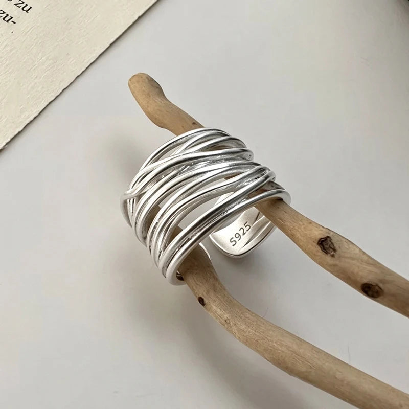 Sterling Silver Ring Adjustable Vintage