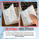 Mac Shortcuts Sticker for Focused Work