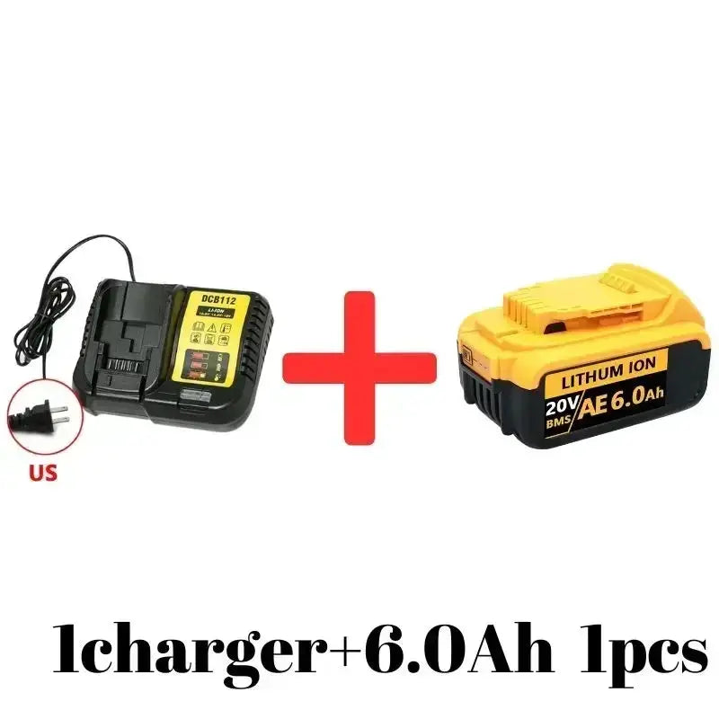 High Capacity 6000mAh 20V Battery For Tools Upgrade
