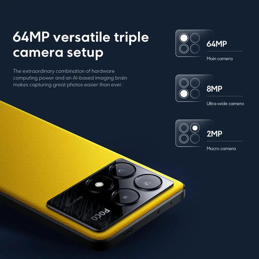 POCO X6 Pro 5G Smartphone 64MP Camera 120Hz Display