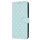 Wave Dot Leather Wallet Case - Smart Card Slots