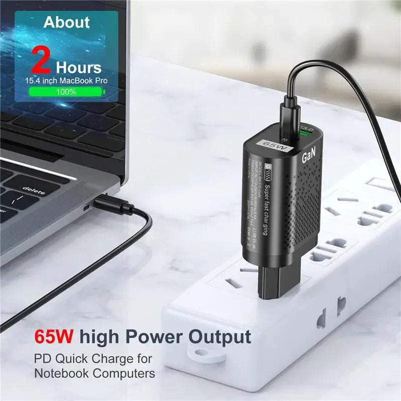 USLION GaN Charger Rapid Tablet Laptop Adapter For iPhone