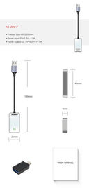 New 2 In1 Carplay Android Auto Glass Mirror Adapter Device