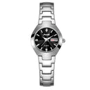 POSHI Women's Swiss Stainless Steel Watch Elegant Date Display