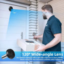 Awapow Door Peephole Camera 3.5 Inch LCD No WiFi 120 Degree Field of View