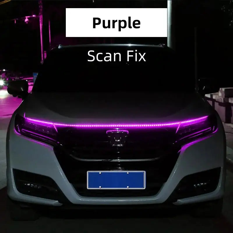 Car LED Daytime Running Light Scan Starting Car Hood Decorative — product view 14