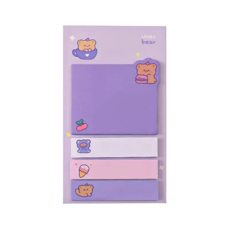 Girly Animals Sticky Notes Set For Cute Stationery Gifts