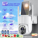 Outdoor Solar Surveillance Camera Weatherproof WiFi Night Vision