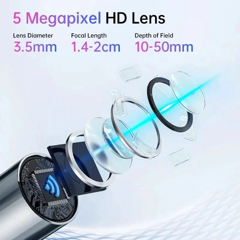 KERUI Ear Wax Removal Cleaner With 5MP HD Camera - See Ear Canal Add Hooks - stepyours.com