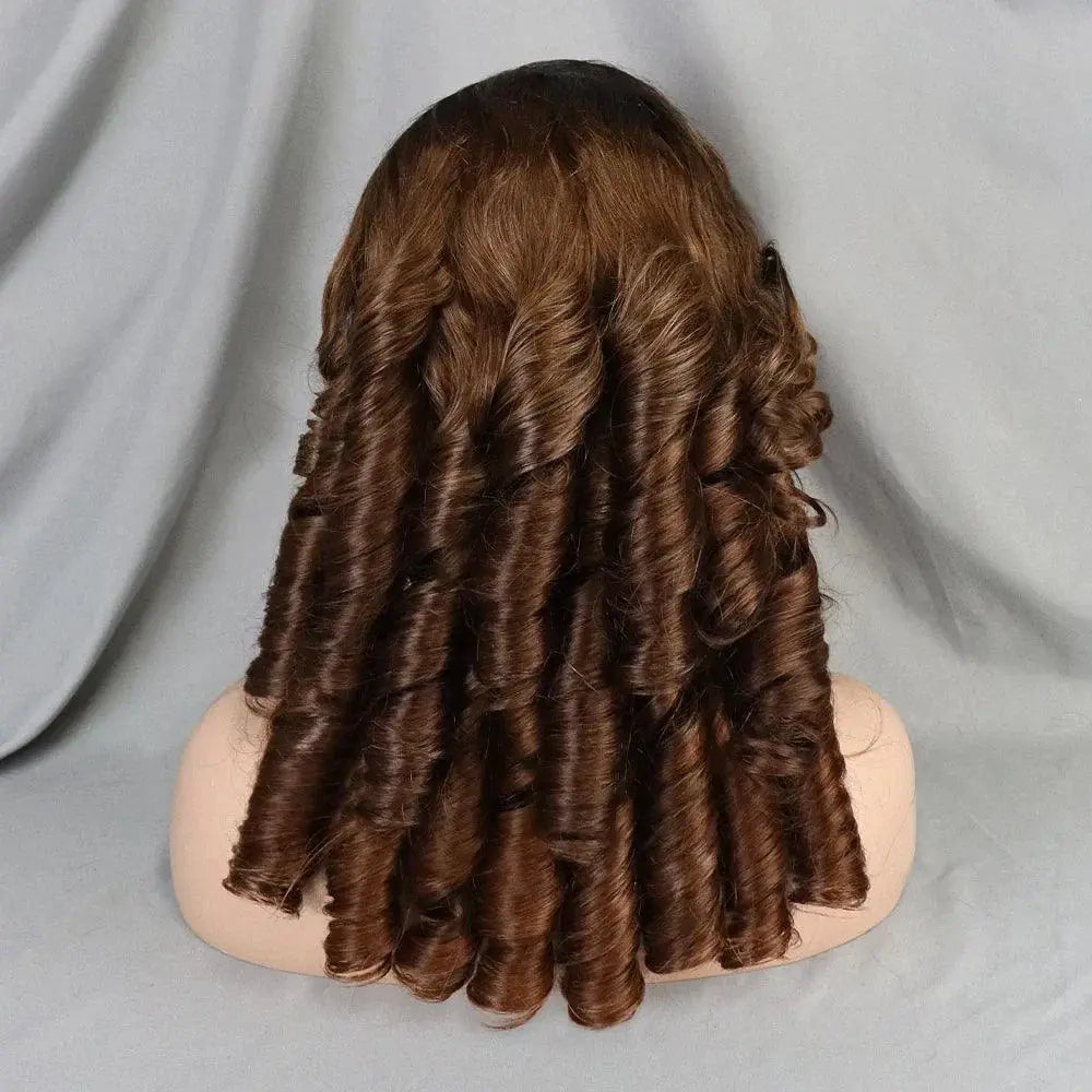 Bouncy Curly 13x4 Lace Human Hair Wig 300 Percent Density