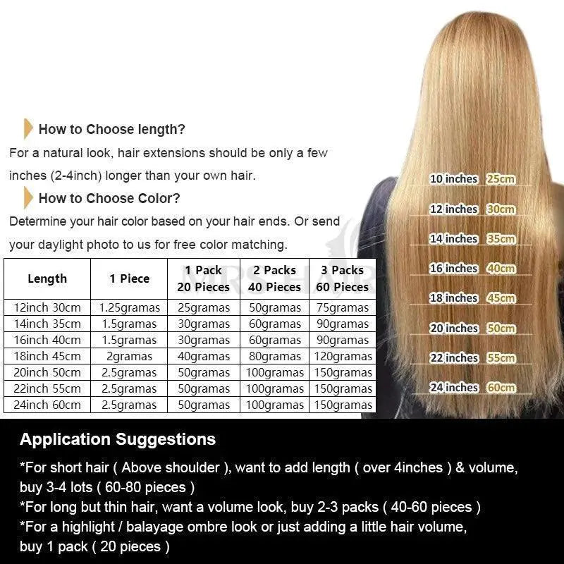Fine Hair Transformation Seamless Skin Weft Tape Extensions