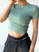 Breathable Women's Crop Top for Gym