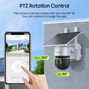 SHIWOJIA 5W 4G Solar Camera Wifi TUYA Smart Outdoor Camera