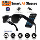 AI Smart Glasses With 8MP Dual Camera WiFi Recording Sunglasses For Men Women