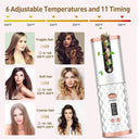 Automatic Rotation Iron Cordless 6 Temp Modes Hair Roller