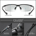 Men's Photochromic Polarized Rimless Sunglasses CLLOIO