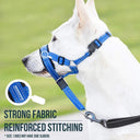 Dog Muzzle Set with Reflective Strips for Bark Control