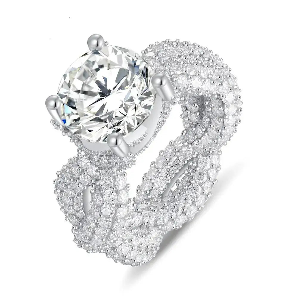 Carat Moissanite Silver Ring — product image 4