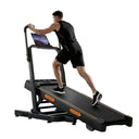 Foldable Walking Pad Treadmill With 40 Incline Tall Handlebars