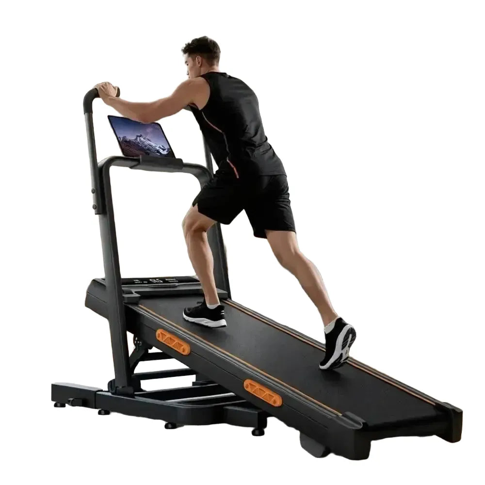 Foldable Walking Pad Treadmill With Incline Tall Handlebars — product view 1