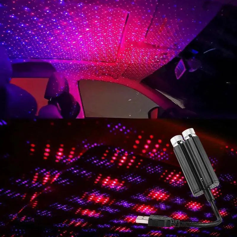 Car Roof Star Light USB LED Interior Night Decor Projector