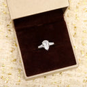 Sterling Silver Silver Moissanite Engagement Ring